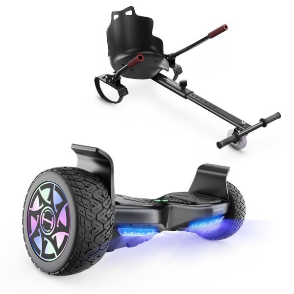 iHoverboard H8 Noir Hoverboard tout-terrain 8.5&qu...
